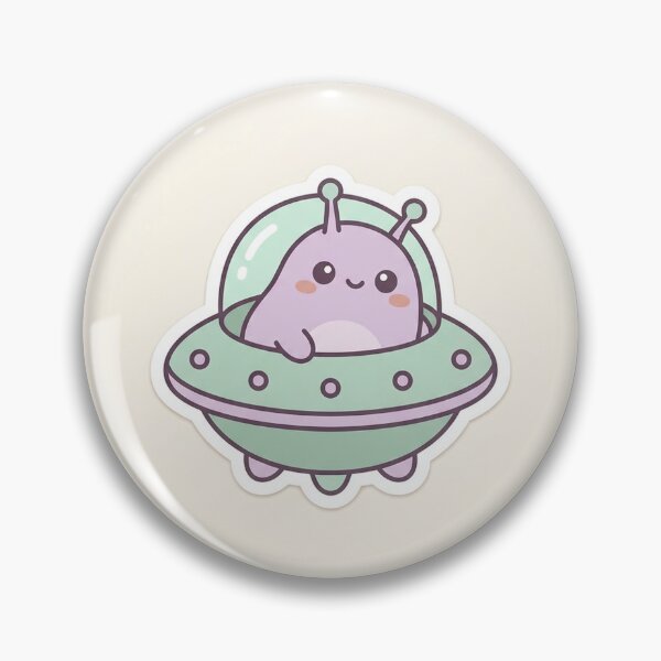 Item preview, Cute Kawaii Alien UFO Pastel designed and sold by AEVORI.