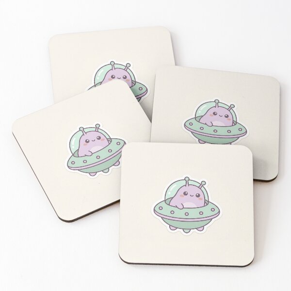 Item preview, Cute Kawaii Alien UFO Pastel designed and sold by AEVORI.