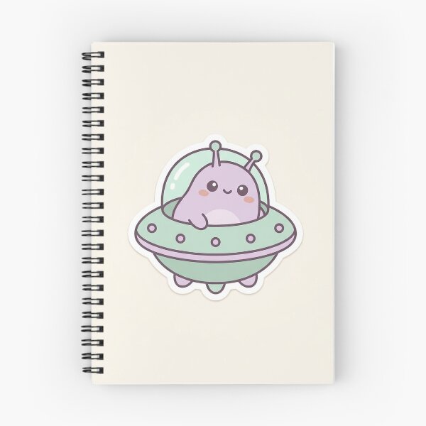 Item preview, Cute Kawaii Alien UFO Pastel designed and sold by AEVORI.