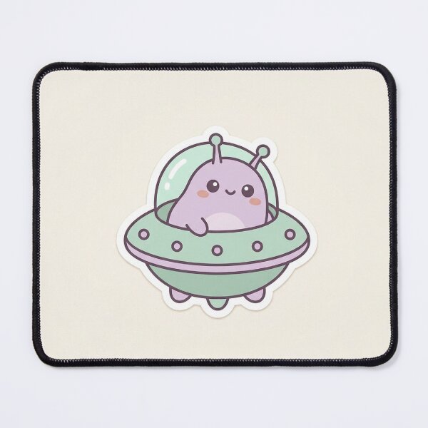 Item preview, Cute Kawaii Alien UFO Pastel designed and sold by AEVORI.
