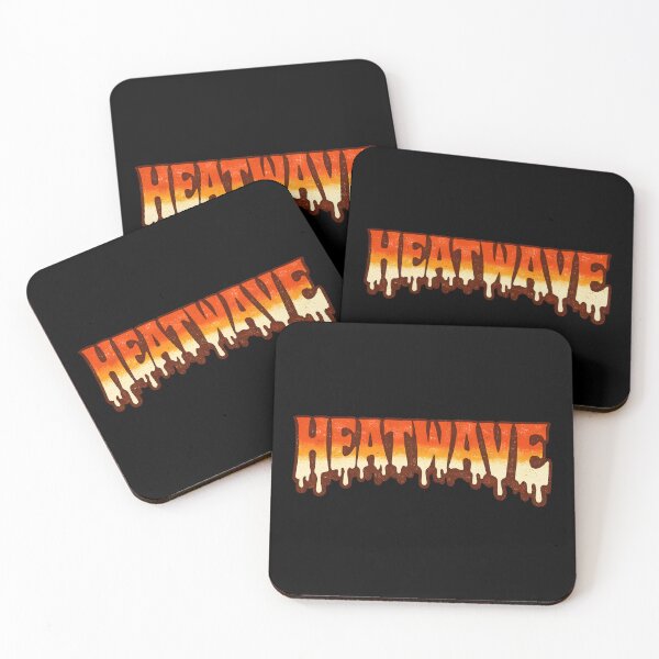 Item preview, Heatwave Dripping Melting Retro Typography Bold Summer Heat Design designed and sold by Artycom.