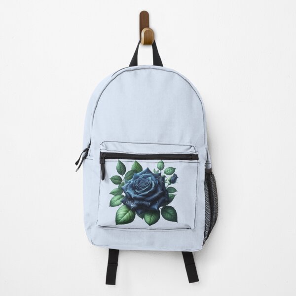 Item preview, Dark Blue Rose with Water Drops Floral Illustration designed and sold by SweetLilith.