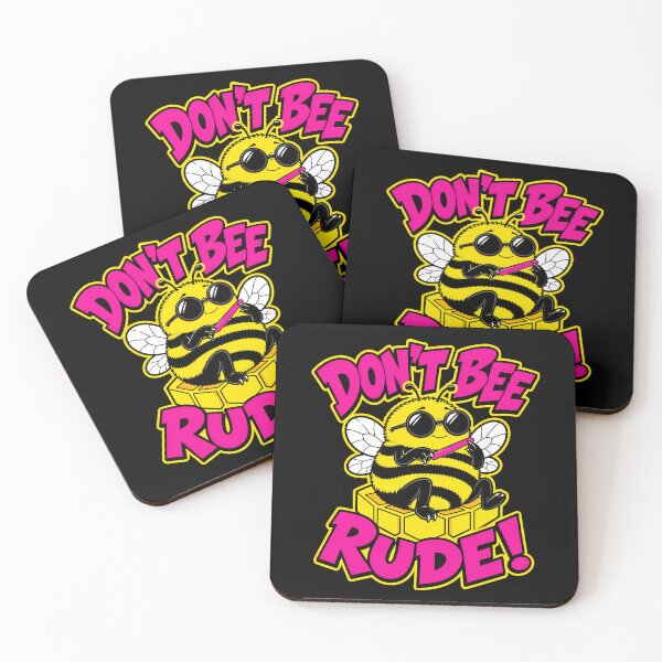 Item preview, Don’t Bee Rude Funny Sarcastic Honey Bee Pun Neon Pop Art designed and sold by Anyshca.