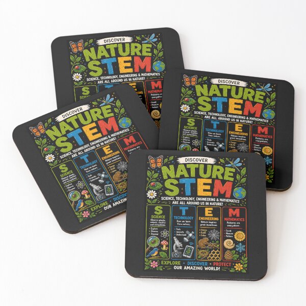 Item preview, Kids Nature of STEM Science Technology Engineering Mathematics Educational designed and sold by Genius Geek.