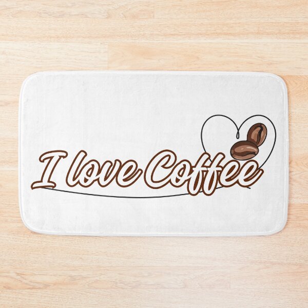 Item preview, I Love Coffee Beans Heart Line Art designed and sold by Lorens Designs.