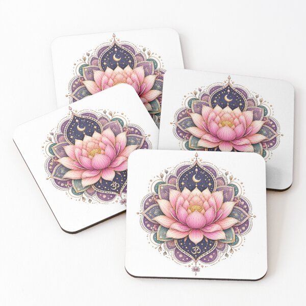 Item preview, Purple Pink Lotus Mandala Sticker designed and sold by PriyankaSonara.