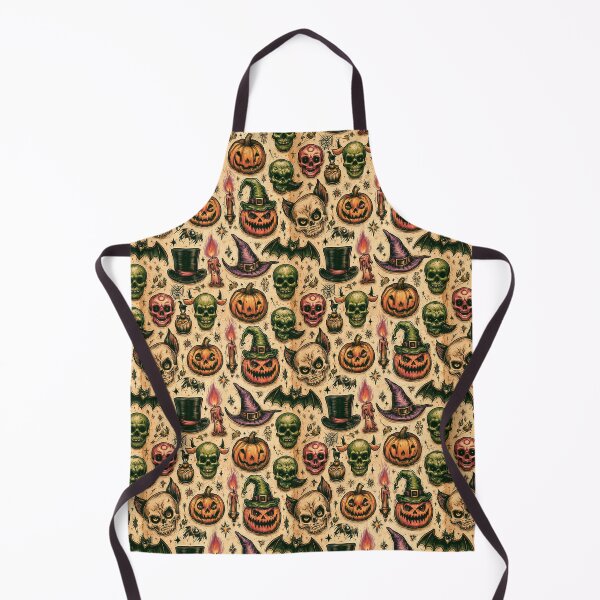Item preview, Vintage Tattoo Skulls And Roses Halloween Pattern designed and sold by igraphixart.