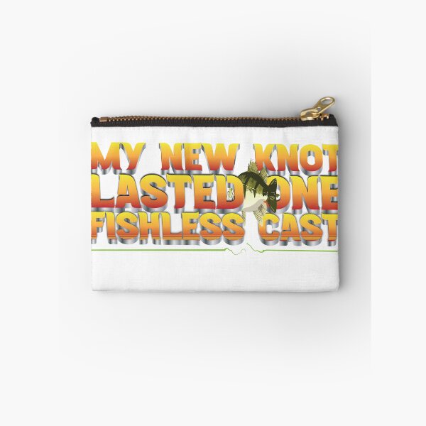 Item preview, Fishing text illustration "My New Knot Lasted One Fishless Cast", black bass.  designed and sold by Art-Horizon.