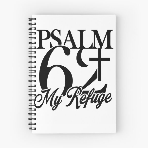 Item preview, Psalm 62 My Refuge Christian Bible Verse Typography | Faith Cross Scripture T-Shirt designed and sold by Dexters Inspiring Creations.