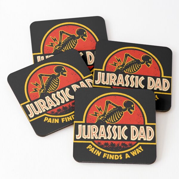 Item preview, Jurassic Prehistoric Dad – Vintage Back Pain Retro Graphic Tee designed and sold by DogLord.