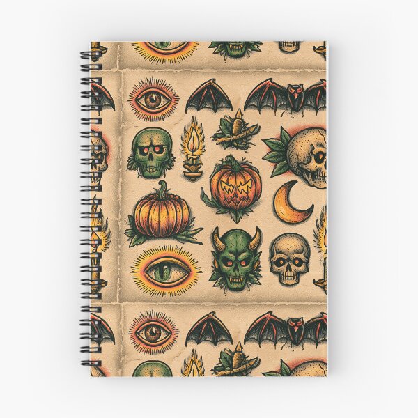 Item preview, Classic Traditional Halloween Bats And Skulls Pattern designed and sold by igraphixart.