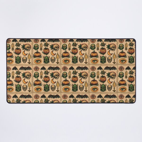 Artikelvorschau, Classic Traditional Halloween Bats And Skulls Pattern entworfen und verkauft von igraphixart.