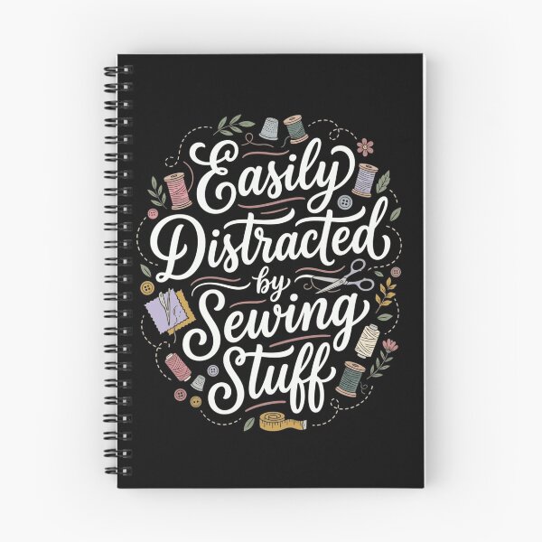 Item preview, Easily Distracted by Sewing Stuff – Funny Sewing Hobby  designed and sold by THREE LITTLE BEANS.
