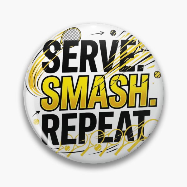 Item preview, Serve Smash Repeat Tennis Design designed and sold by RunningWhiskers.