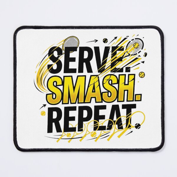 Item preview, Serve Smash Repeat Tennis Design designed and sold by RunningWhiskers.