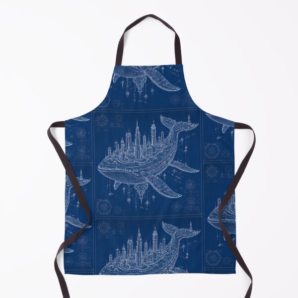 Item preview, Whale Megacity Blueprint | Floating Sci-Fi City | Futuristic Ocean Architecture | Blueprint Art designed and sold by EverStitchStudio ★★★★★.