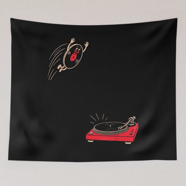Item preview, Vintage Retro Vinyl Record Turntable Jumping Music Lover designed and sold by Ophtizu.