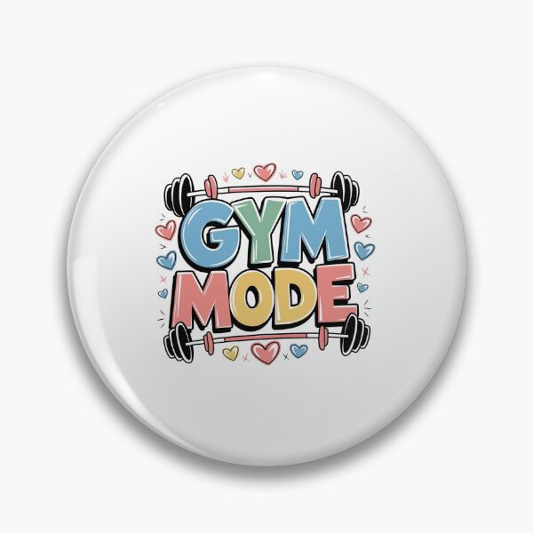 Item preview, Gym Mode Pastel Bubble Letters Barbell Hearts designed and sold by Macias123.