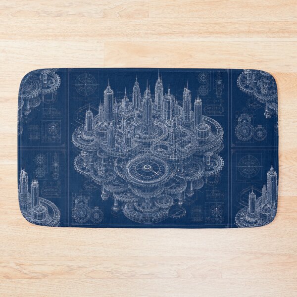 Item preview, Clockwork Megacity Blueprint | Mechanical Civilization | Steampunk Futuristic Architecture designed and sold by EverStitchStudio ★★★★★.