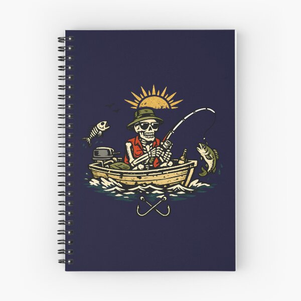 Item preview, Skeleton Fisherman Funny Vintage Tattoo Style Fishing Humor Outdoor designed and sold by Artycom.