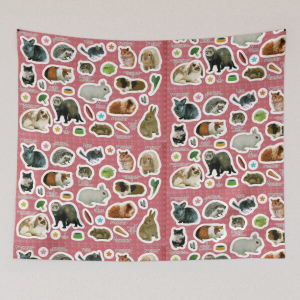 Item preview, rodent sticker design designed and sold by CatsCritterDesigns .