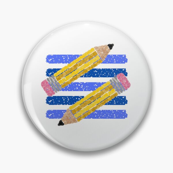 Item preview, Crossed Pencils Blue Stripes Back To School Design designed and sold by Oddifys.