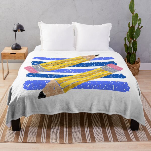 Item preview, Crossed Pencils Blue Stripes Back To School Design designed and sold by Oddifys.