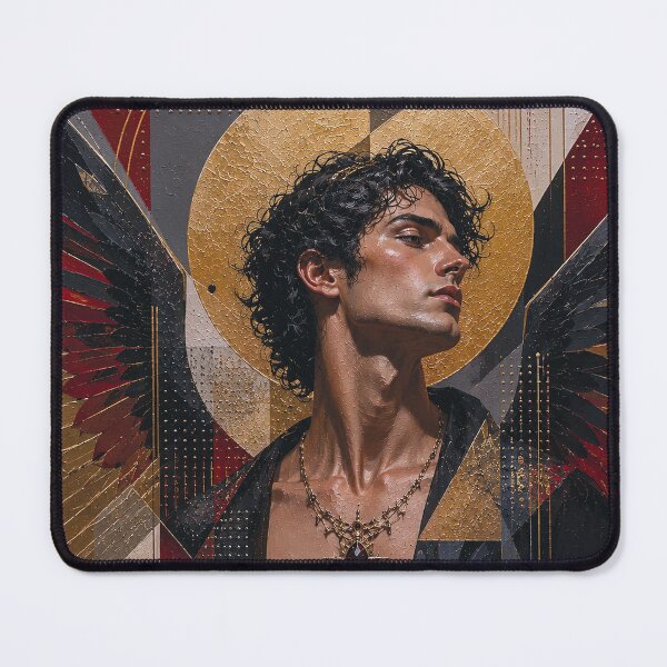 Item preview, Lucifer, Fallen angel painting. designed and sold by GalleryKauffeld.