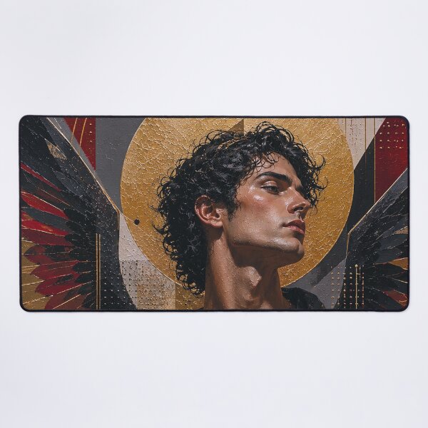 Item preview, Lucifer, Fallen angel painting. designed and sold by GalleryKauffeld.