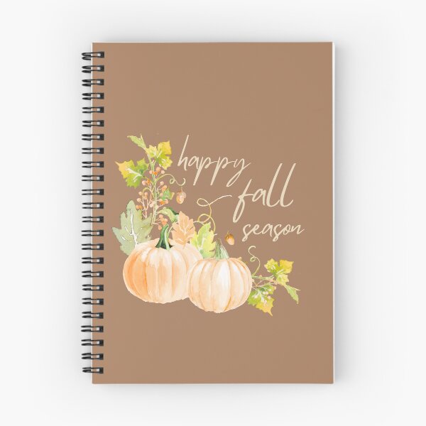 Item preview, Happy Fall Season | Watercolor Pumpkin Botanical Art Print & Sticker designed and sold by Olive Thread Co..