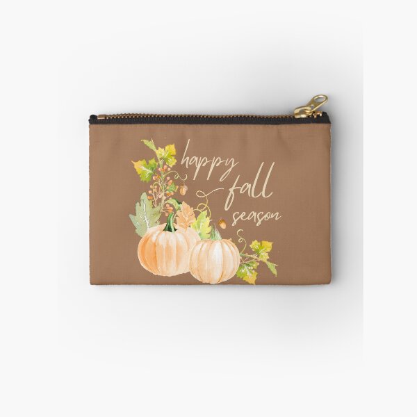 Item preview, Happy Fall Season | Watercolor Pumpkin Botanical Art Print & Sticker designed and sold by Olive Thread Co..