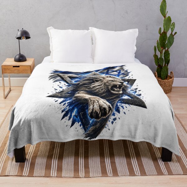 Item preview, Roaring Lion of Judah & Star of David & Israeli Flag designed and sold by FREENATION2026.