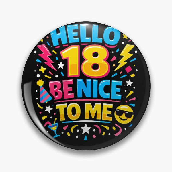 Item preview, Hello 18 Be Nice to Me | Funny 18th Birthday Typography T-Shirt designed and sold by rushaib.