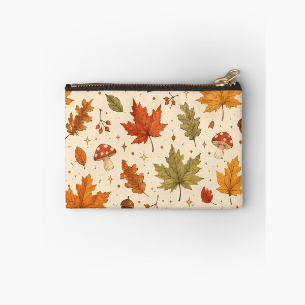 Item preview, Cozy Autumn Woodland Leaves Harvest Pattern designed and sold by NinaVibeStudio.
