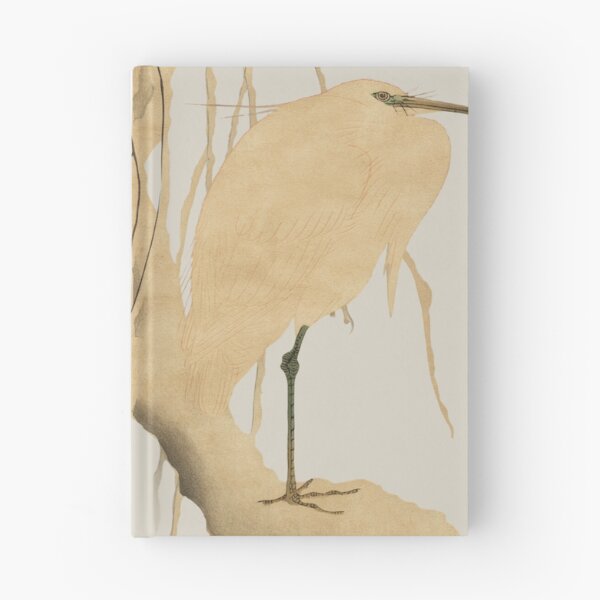 Item preview, Japanese Bird - White Heron -  Modern Ukiyo-e - Japandi, Beige designed and sold by Black Swallow.