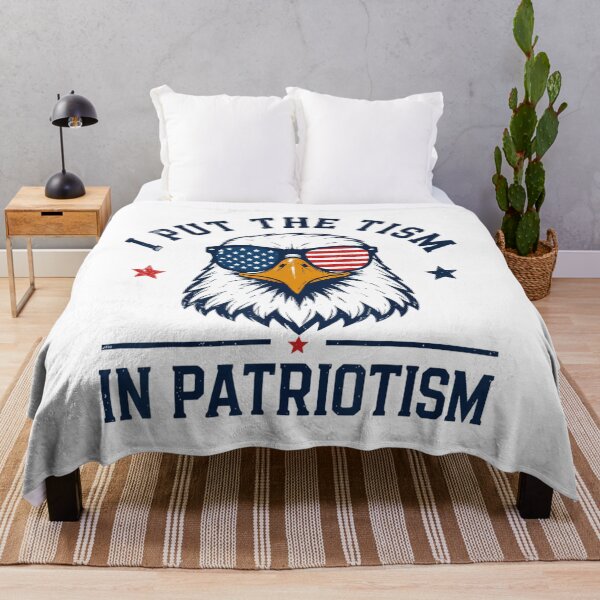 Item preview, I Put The Tism In Patriotism Funny Eagle US Flag designed and sold by KistanosMeka.