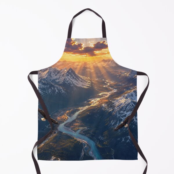Item preview, Golden Light Over the Alpine River001 designed and sold by boStudio.