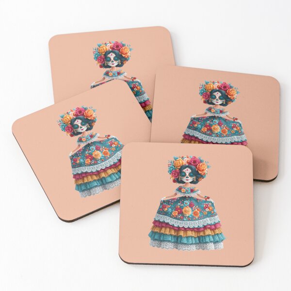 Item preview, Dia de Muertos Catrina | Floral Sugar Skull Lady Art designed and sold by MythicMood.