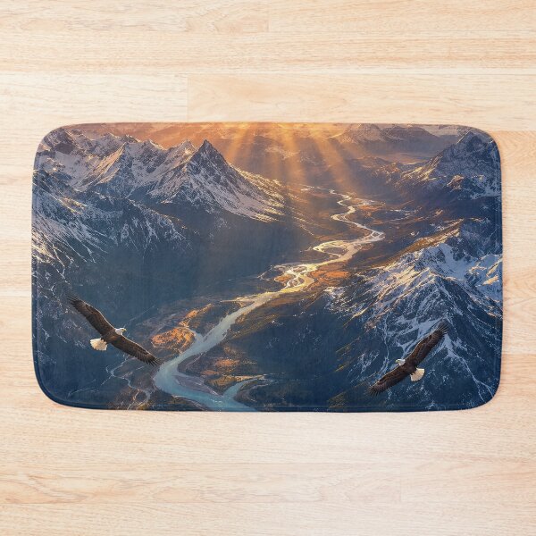 Item preview, Golden Light Over the Alpine River001 designed and sold by boStudio.