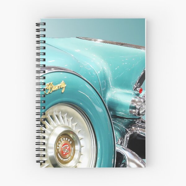 Item preview, 1956 Cadillac Eldorado Biarritz - Teal Tailfin, Sabre Wheel & Biarritz Badge Fine Art designed and sold by Peter Kraaibeek Art Gallery.