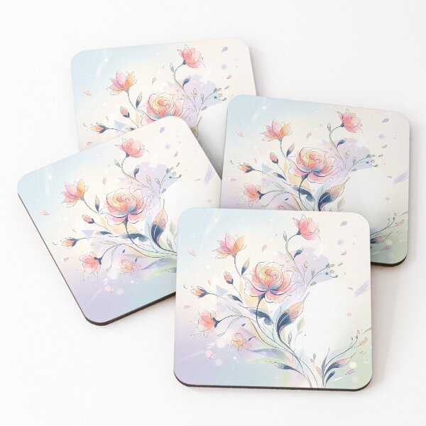 Item preview, Elegant Soft Pastel Floral Arrangement designed and sold by Neural Dream.