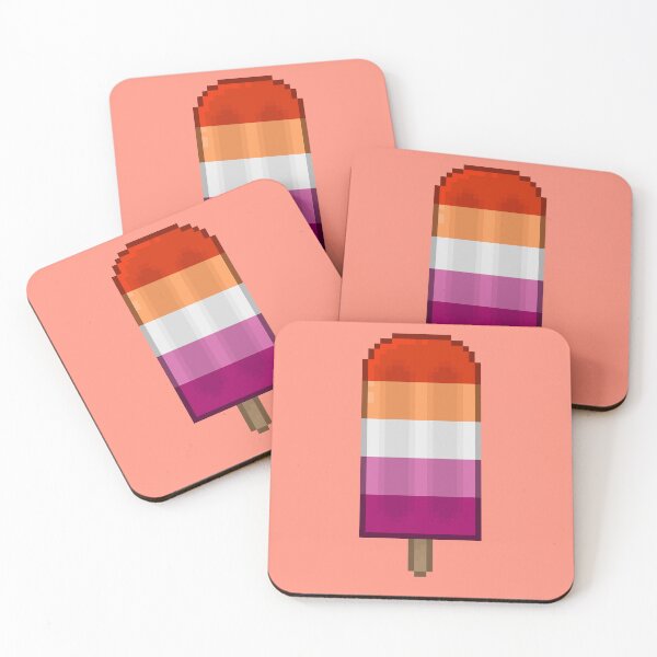 Item preview, Pixelart Lesbian Pride Icepop designed and sold by Lilac-Cat.