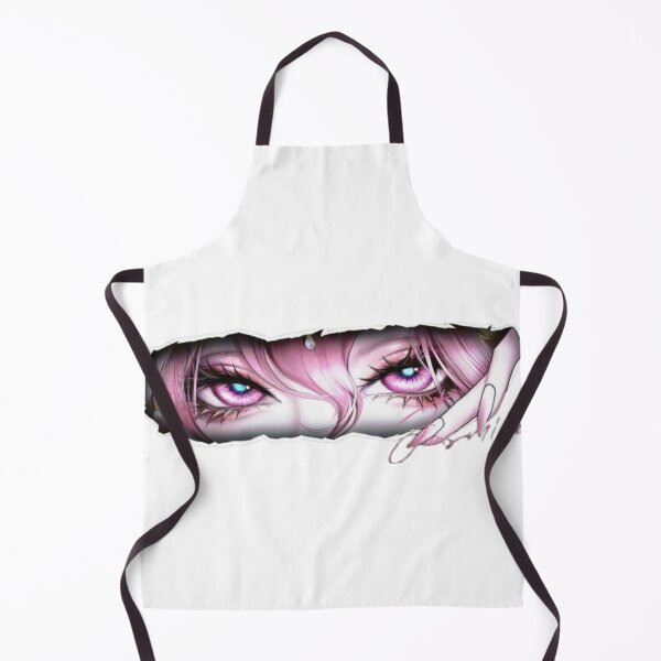 Item preview, Anime Girl Peeker - Pink Eyes Ripped Paper designed and sold by Shehzadi Sana.
