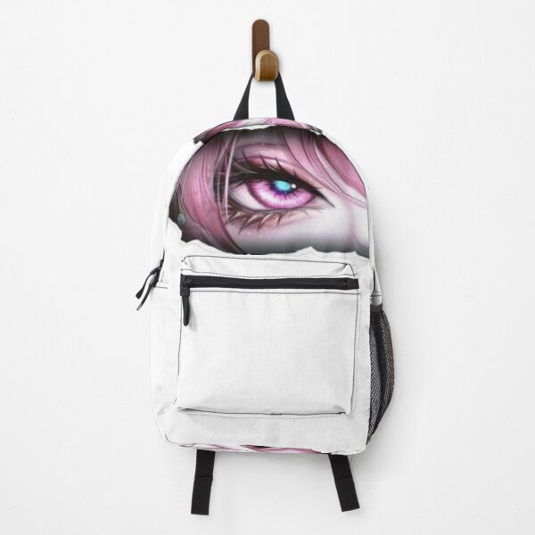 Item preview, Anime Girl Peeker - Pink Eyes Ripped Paper designed and sold by Shehzadi Sana.