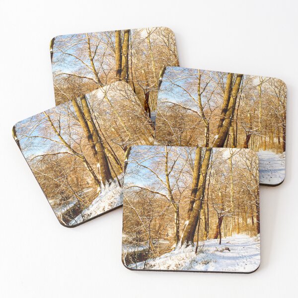 Item preview, Woodland Trail Along a Stream in Winter designed and sold by AMacGPhilly.