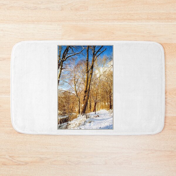 Item preview, Woodland Trail Along a Stream in Winter designed and sold by AMacGPhilly.