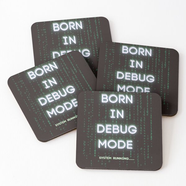 Item preview, Born In Debug Mode- Funny Programmer  Code  designed and sold by W&RParadise.
