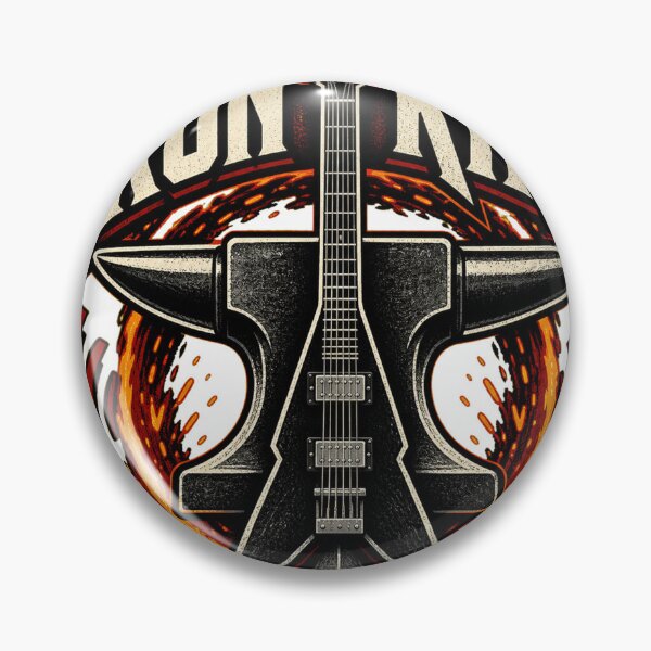 Item preview, IronRiff Forged Sound Guitar Emblem designed and sold by Neural Distortion.