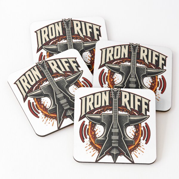 Item preview, IronRiff Forged Sound Guitar Emblem designed and sold by Neural Distortion.