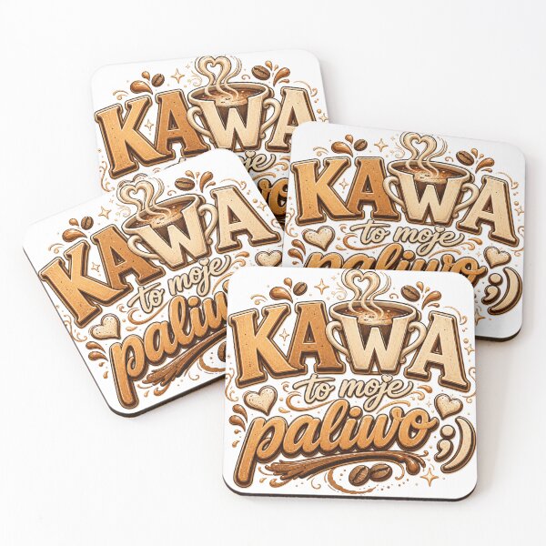 Item preview, KAWA to moje paliwo – Polish Coffee Lover Quote designed and sold by HeyFajnaLinja.